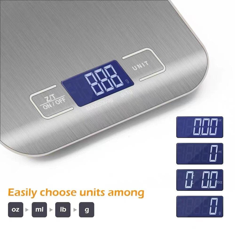 10KG Kitchen Scales Weighing For Food Measuring LCD Precision Electronic