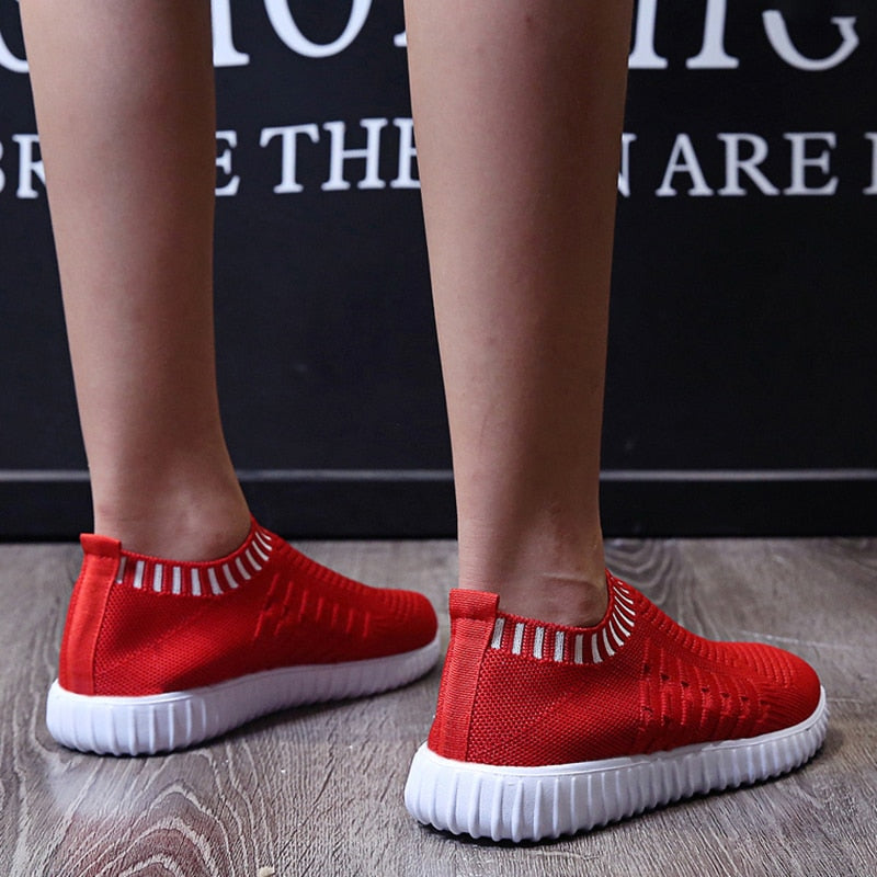 Women Slip-on Breathable Mesh Flats Shoes