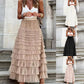 Long Skirt Layered Ruffles