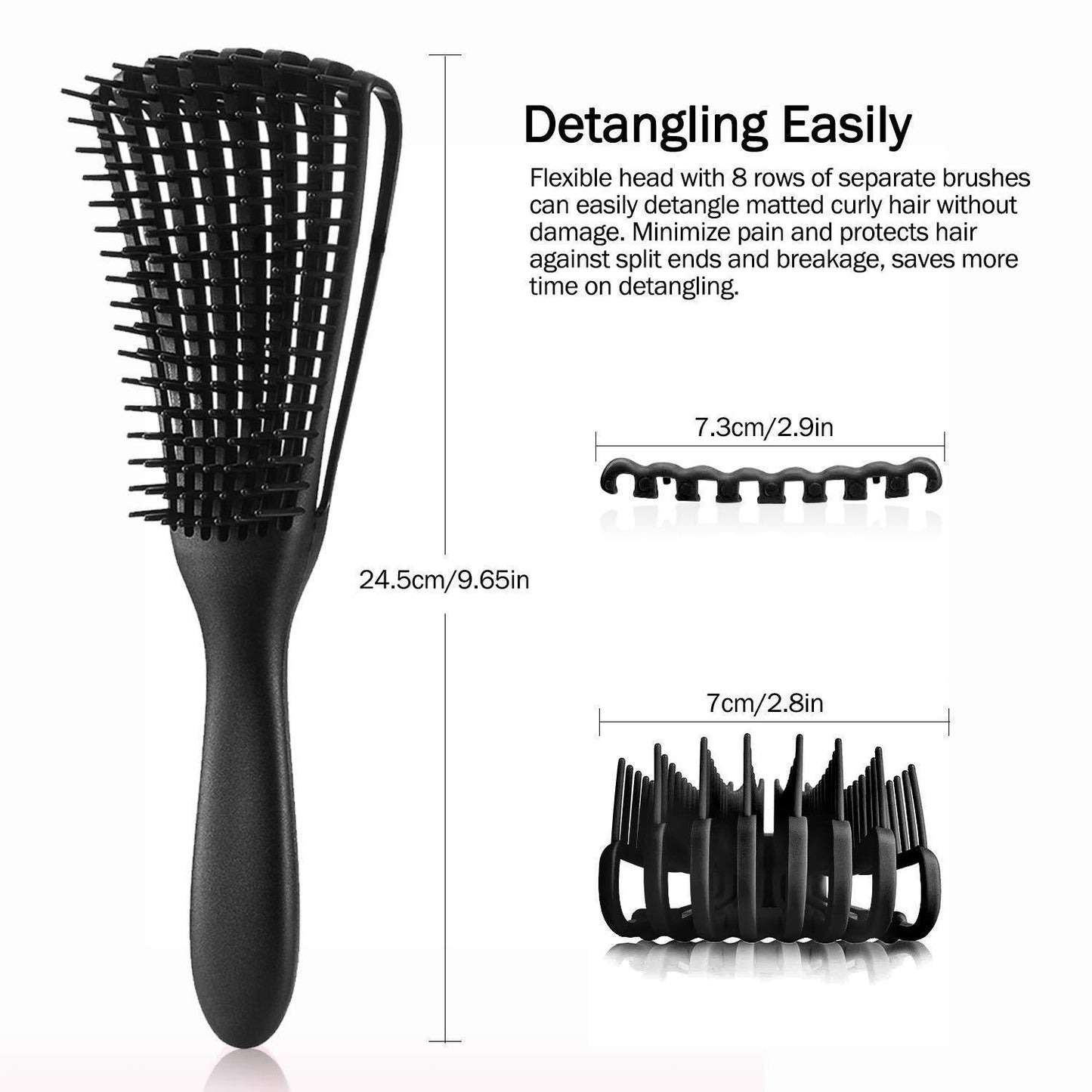 Hair Brush Detangling & Massage