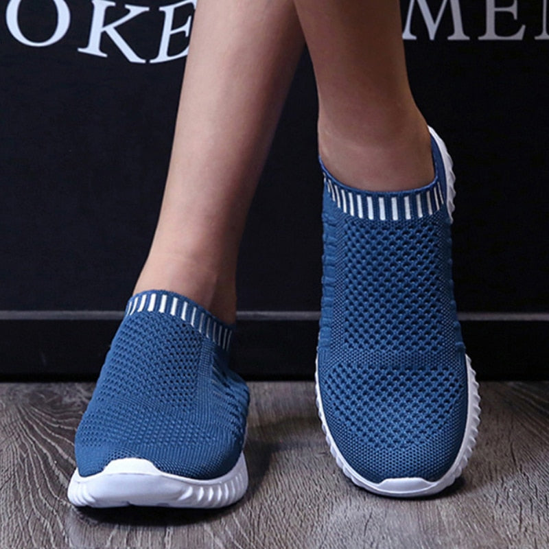 Women Slip-on Breathable Mesh Flats Shoes