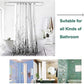 Waterproof Bathroom Shower Curtain Flower Bath Curtain Sets Toilet Cover Non-Slip Mat Rug Carpet