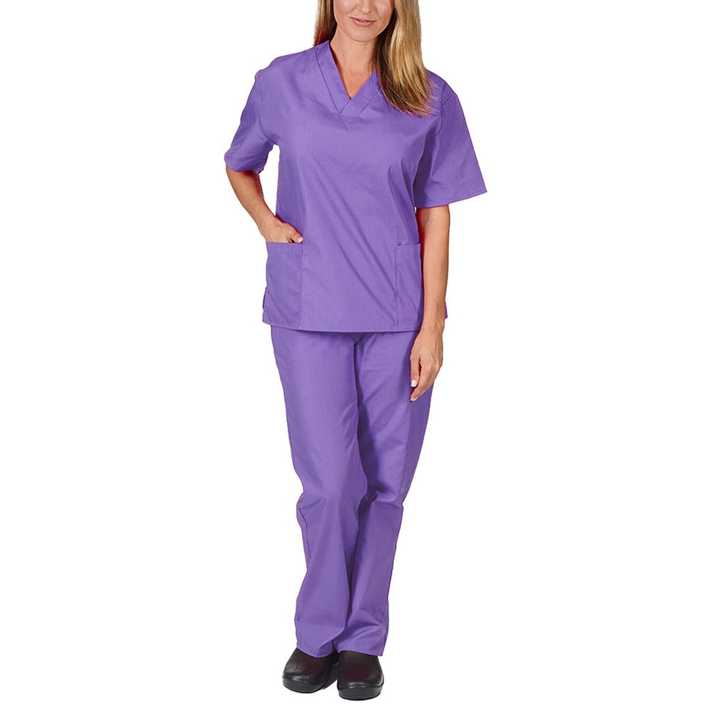 High Quality Solid Color Nursing Scrubs