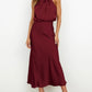 Sleeveless Off Shoulder Elegant Maxi Dresses