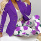 Butterfly Blazer Suit and Pants Two 2 Piece Set for Women 2022