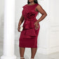 Women Burgundy Sleeveless Robes