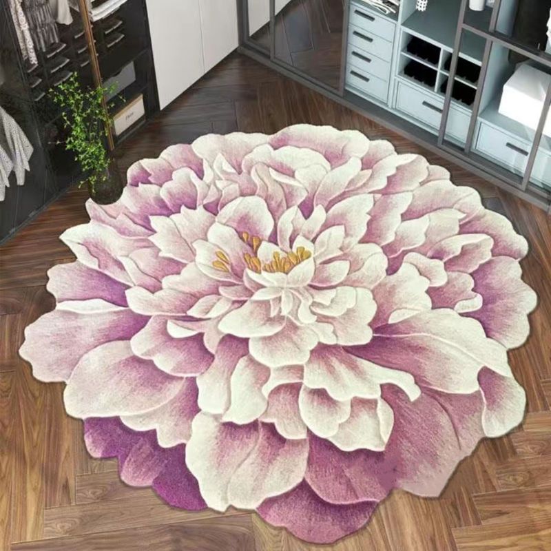 Blue Flower Shaped Carpets