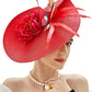 Elegant Butterfly Flowers Exaggerated Tea Party Kentucky Derby Hat Fascinator