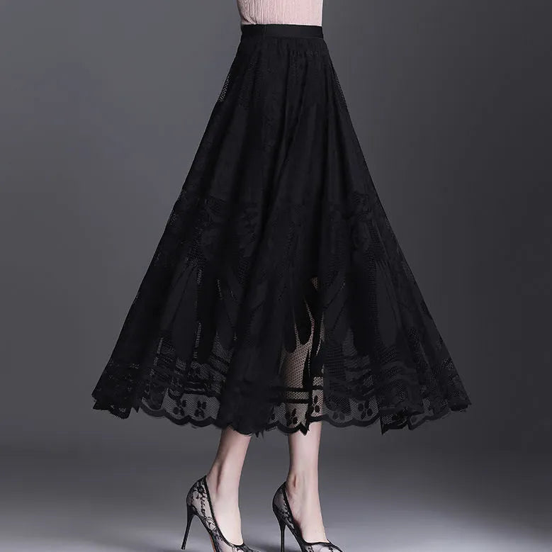 Women's Long Lace Skirt