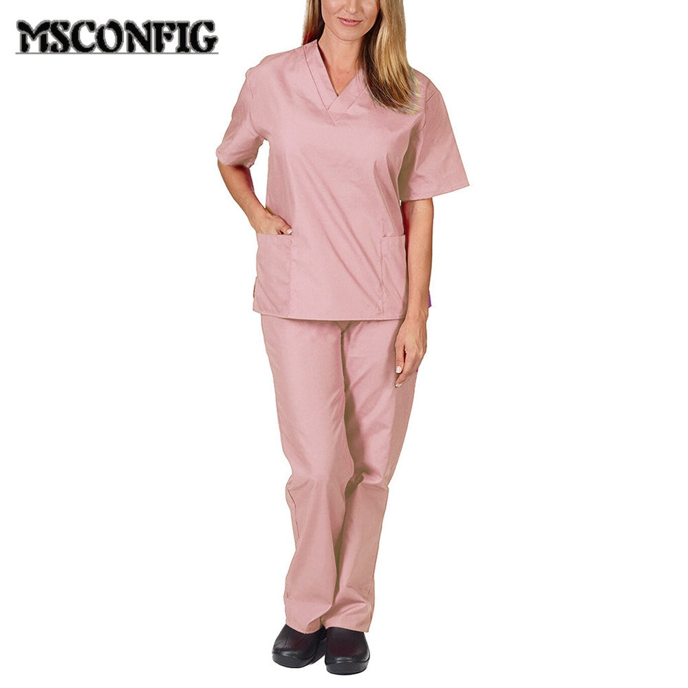 High Quality Solid Color Nursing Scrubs