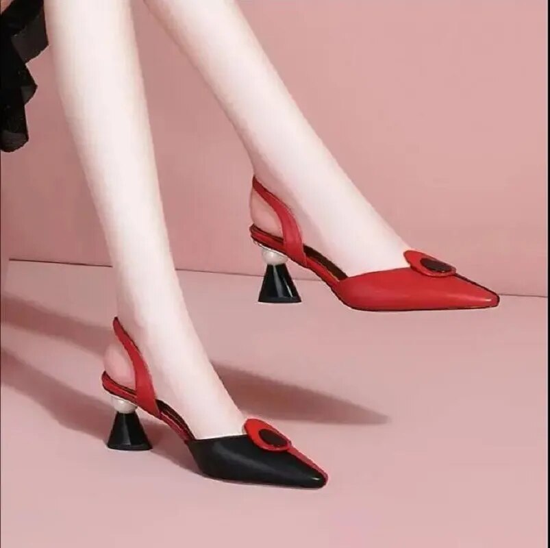 Sweet High Quality Stylish Square Heel Shoes