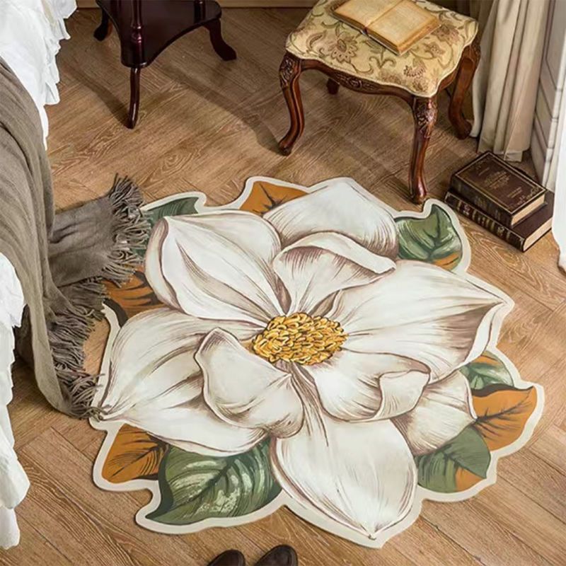 Blue Flower Shaped Carpets