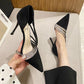 Leather Black Party High Heels