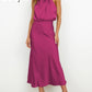 Sleeveless Off Shoulder Elegant Maxi Dresses