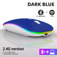 Rechargeable Bluetooth Wireless gaming Mouse with 2.4GHz USB RGB 1600DPI