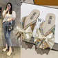 Pearl Bow Soft Bottom Slippers