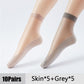 10Pairs Spring Summer Women Soft Socks Velvet Silk Socks Non-Slip Bottom Splice Transparent Ladies Ultrathin Breathable Sock