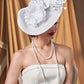 Elegant Butterfly Flowers Exaggerated Tea Party Kentucky Derby Hat Fascinator