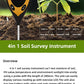 Digital 4 In 1 Soil PH Meter