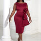 Women Burgundy Sleeveless Robes