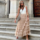 Long Skirt Layered Ruffles