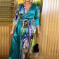 African Party Dresses Chiffon Maxi Long Dress Elegant Kaftan  Gown Ladies Clothing