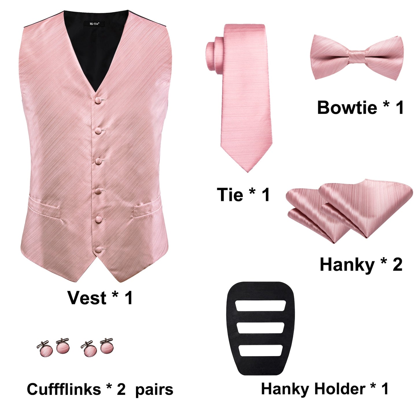 Hi-Tie Brand Silk Men's Vests