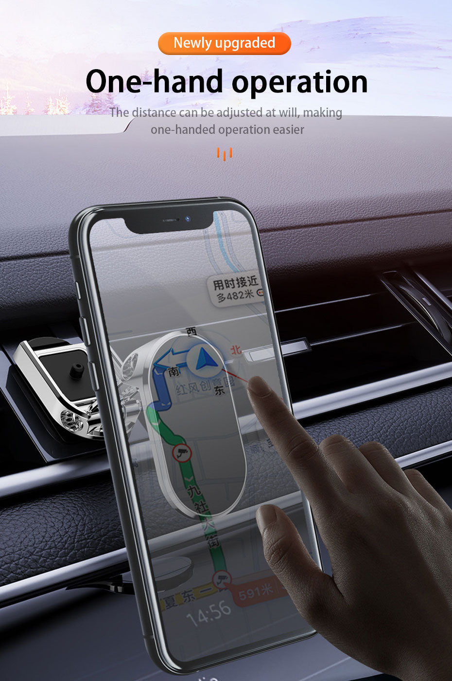 Magnetic Mobile Phone Holder 360° Rotatable