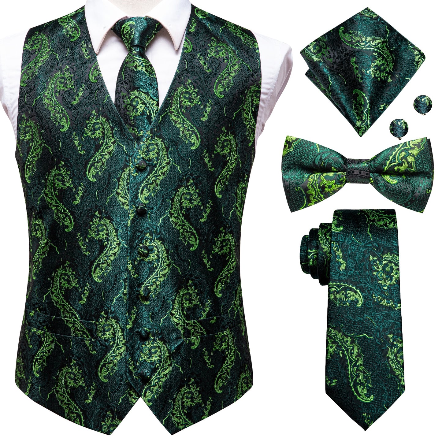 Hi-Tie Brand Silk Men's Vests