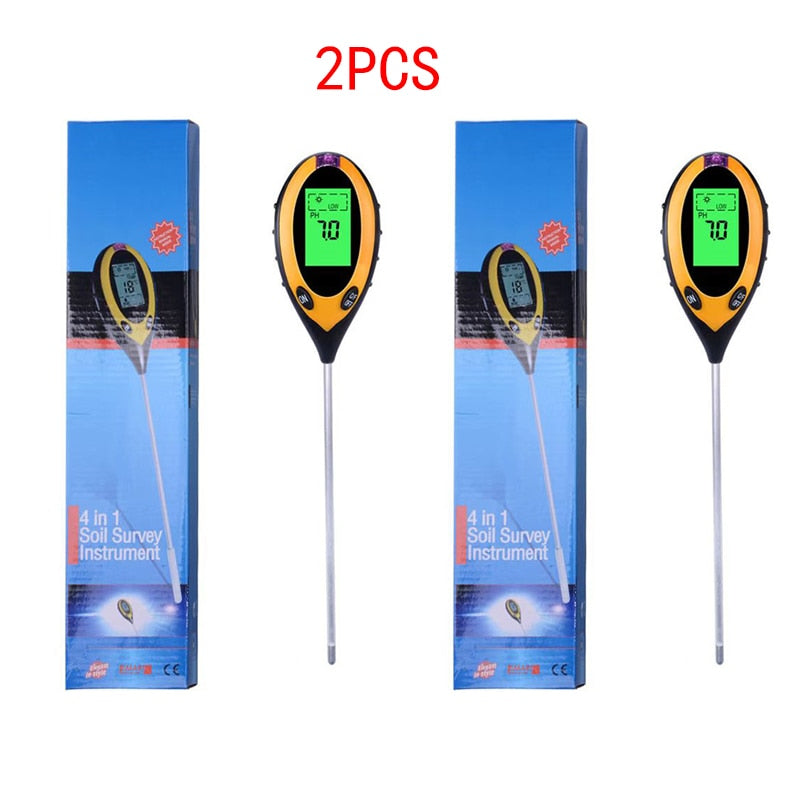 Digital 4 In 1 Soil PH Meter