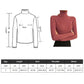 Thermal Striped Long Sleeve Turtleneck