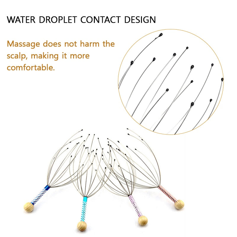 Head Massager Neck  Massage y Spa Promote Blood Circulation Eliminate Muscle Tension