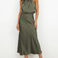 Sleeveless Off Shoulder Elegant Maxi Dresses