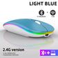 Rechargeable Bluetooth Wireless gaming Mouse with 2.4GHz USB RGB 1600DPI