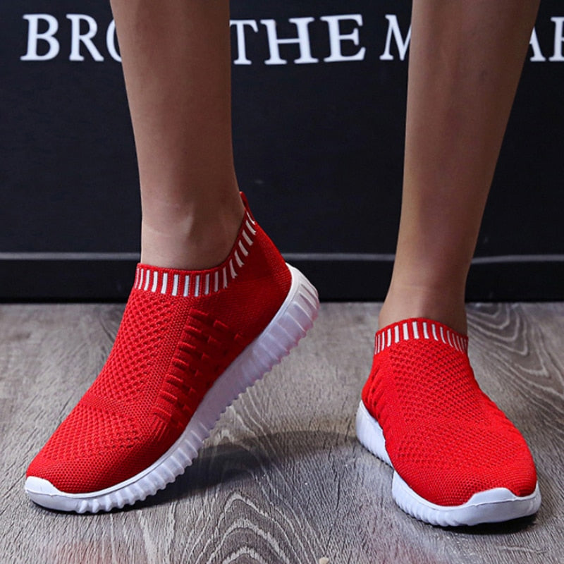 Women Slip-on Breathable Mesh Flats Shoes