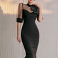 See-Through Bow Vintage Dresses