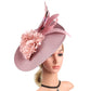 Elegant Butterfly Flowers Exaggerated Tea Party Kentucky Derby Hat Fascinator