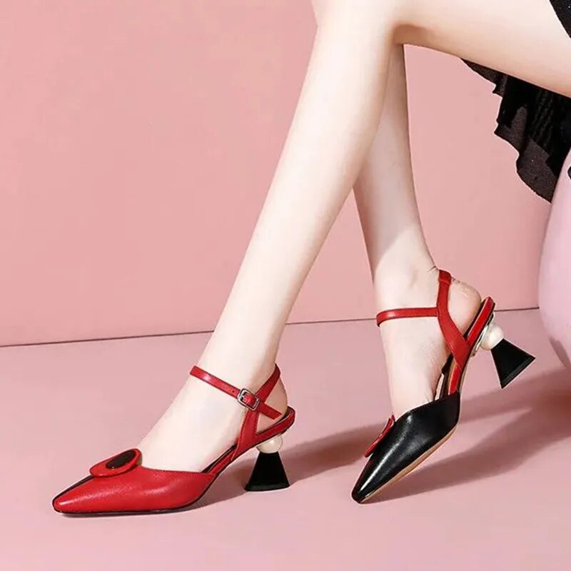 Sweet High Quality Stylish Square Heel Shoes