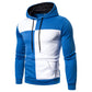 Men's Contrast Stitching Casual Hooded Jacket