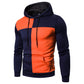 Men's Contrast Stitching Casual Hooded Jacket