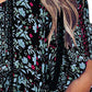 Tied Printed Off-Shoulder Half Sleeve Blouse