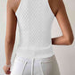 Round Neck Sleeveless Knit Top