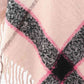 Plaid Fringe Detail Poncho