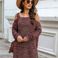 Cold Shoulder Square Neck Knit Top