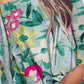 Tied Printed Off-Shoulder Half Sleeve Blouse