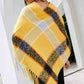 Plaid Fringe Detail Poncho
