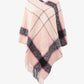 Plaid Fringe Detail Poncho