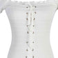 Lace-Up Front Lettuce Hem Off-Shoulder Knit Top