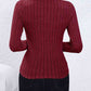 Mock Neck Long Sleeve Knit Top