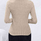 Mock Neck Long Sleeve Knit Top